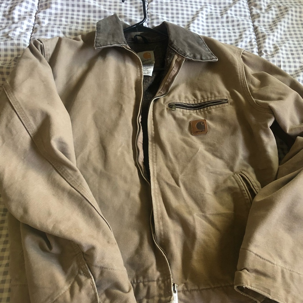 Carhartt tan jacket, M